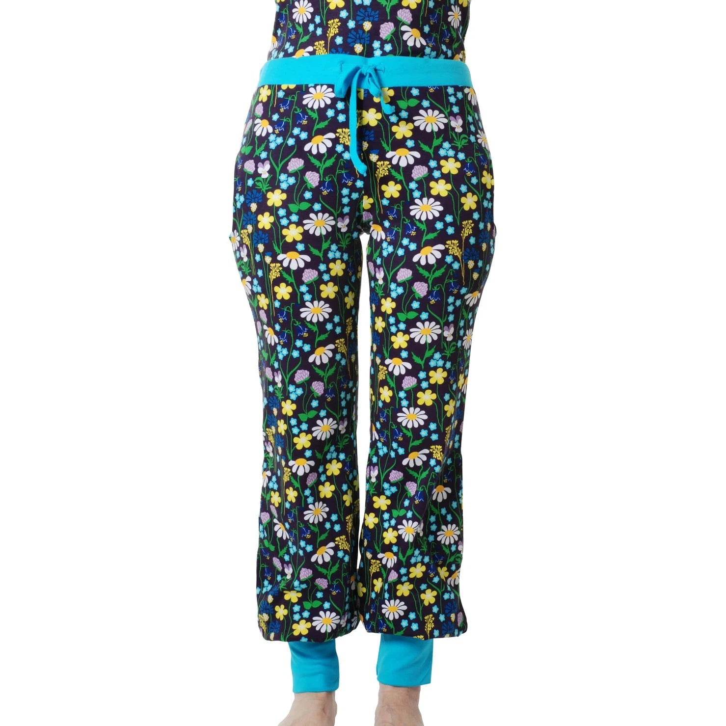 DUNS Sweden Adult's Midsummer Flowers Purple Baggy Pants - 1 Left Size XL-Warehouse Find-centristecnologia