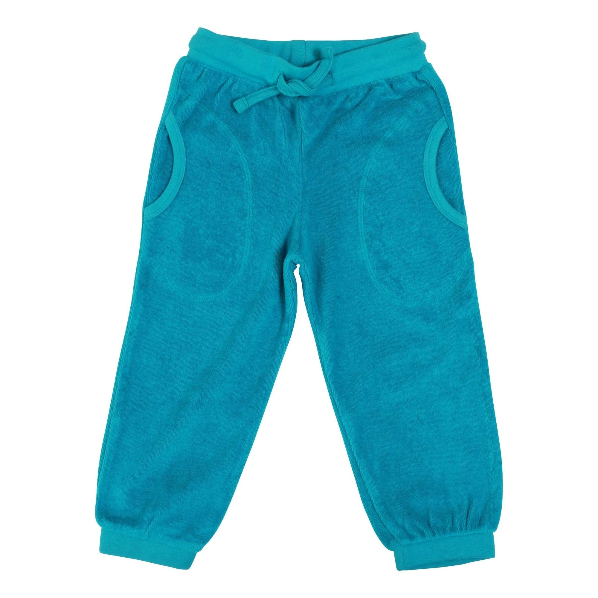 DUNS Sweden Lake Blue Terry Trousers - Size 7-8 Years (128cm)-Warehouse Find-centristecnologia