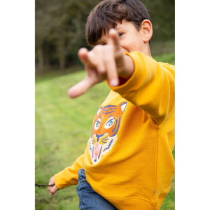 Gold / Tiger Superb Stitched Sweatshirt-Frugi-centristecnologia