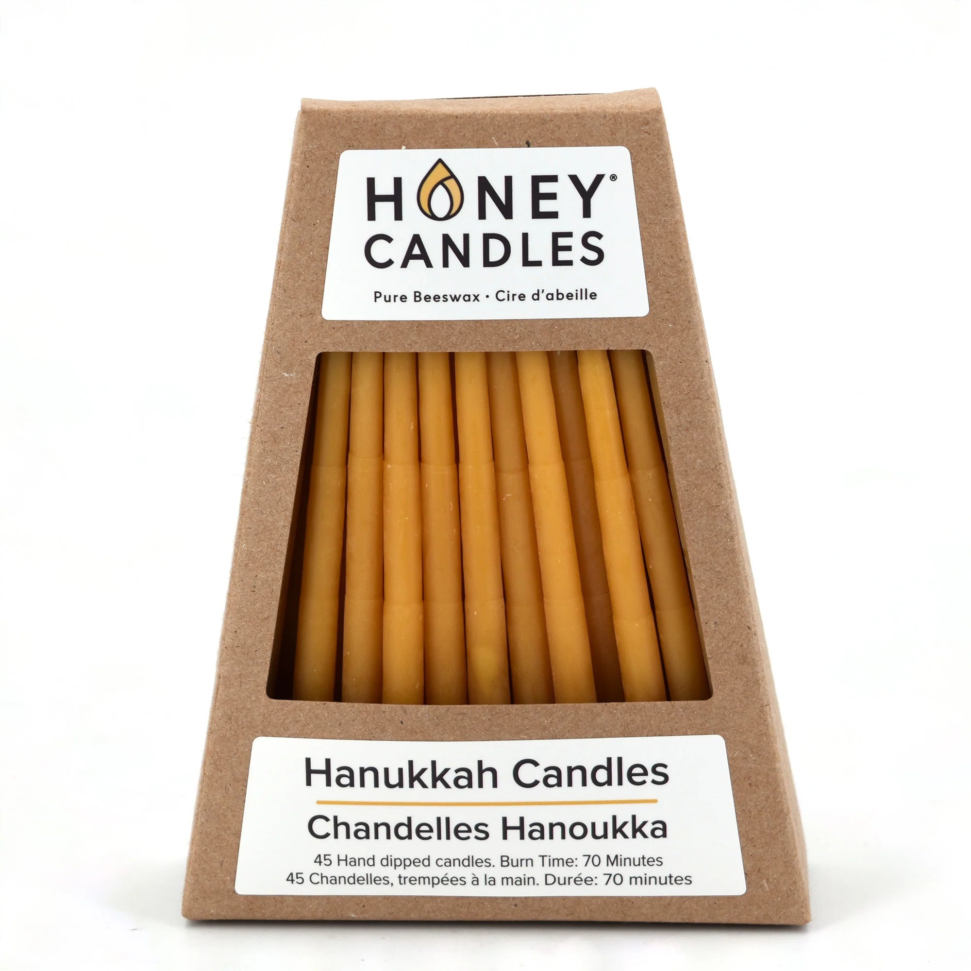 Honey Candles - Beeswax Hanukkah Candles - Natural-Honey Candles-centristecnologia