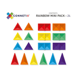 Rainbow Mini Pack - 24 pieces-Connetix-centristecnologia