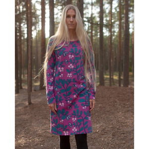 Adult's SINI Dress - Lingonberry in Purple-PaaPii-centristecnologia