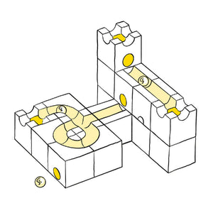 Cuboro - the Standard 16 Set (5cm scale)-Cuboro-centristecnologia